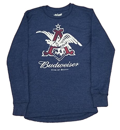 0797642550238 - BUDWEISER KING OF BEERS VINTAGE LONG SLEEVE THERMAL GRAPHIC T-SHIRT - 2XL