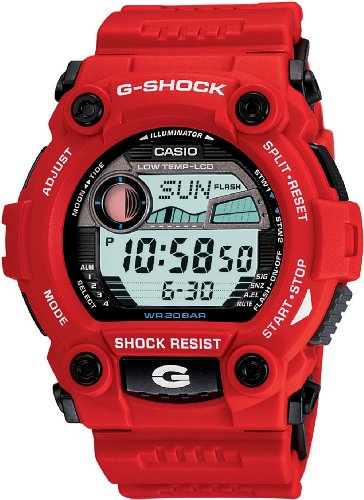 0079767434205 - CASIO MEN'S G7900A-4 G-SHOCK RESCUE RED DIGITAL SPORT WATCH