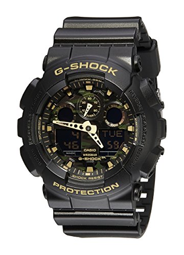 0079767994983 - CASIO MEN'S GA-100CF-1A9CR G-SHOCK CAMOUFLAGE WATCH WITH BLACK RESIN BAND