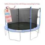 0797734026245 - TRAMPOLINE ENCLOSURE SAFETY NET FITS FOR ROUND FRAME USING 6 POLES OR 3 ARCHES 10 FT