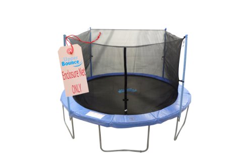 0797734026290 - UPPER BOUNCE TRAMPOLINE ENCLOSURE SAFETY NET FITS FOR 15-FEET ROUND FRAME USING 6 POLES OR 3 ARCHES- (POLES SOLD SEPARATELY)