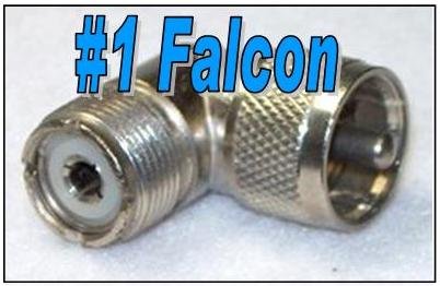 0797734719703 - FALCON PRODUCTS RIGHT ANGLE UHF PL259 ADAPTOR