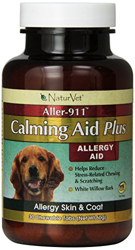 0797801048057 - NATURVET ALLER-911 CALMING AID PLUS CHEWABLE TABS FOR DOGS (30 TABLETS)
