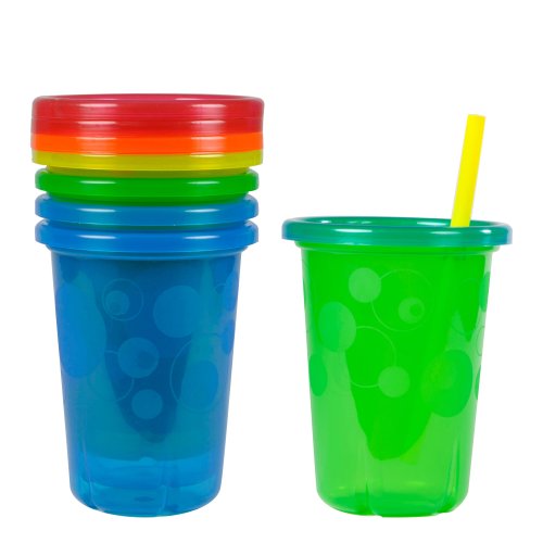 0797819654578 - THE FIRST YEARS TAKE & TOSS SPILL-PROOF STRAW CUPS - 10OZ, 4 PACK