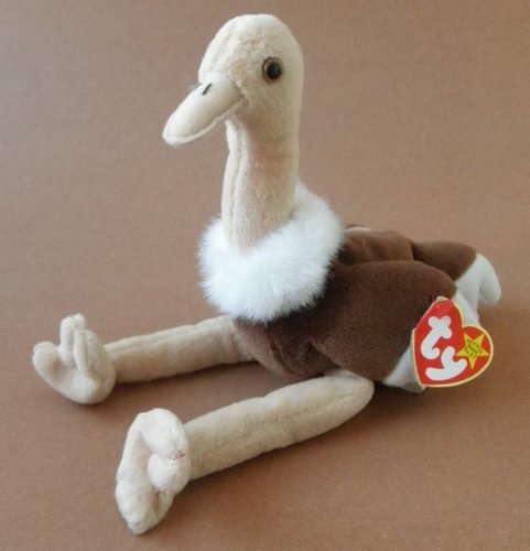 0797864503562 - TY BEANIE BABIES STRETCH THE OSTRICH PLUSH TOY STUFFED ANIMAL BY G19018234 BY G19018234