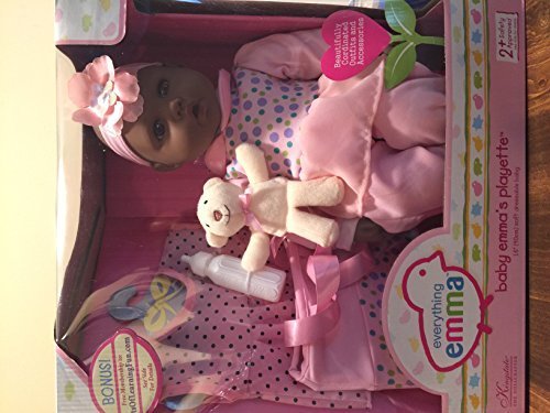 0797864753967 - BABY EMMA'S PLAYETTE 16 SOFT DRESSABLE DOLL BY KINGSTATE