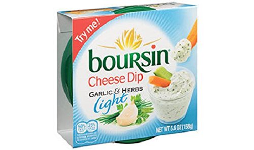 0079813061010 - BOURSIN CHEESE DIP, GARLIC AND HERB LIGHT, 5.6 OUNCE (PACK OF 6)