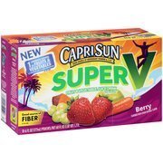 0798235658744 - CAPRISUN SUPER V BERRY FRUIT & VEGETABLE JUICE DRINK, 6 FL OZ, 10 COUNT(CASE OF 2) BY CAPRI SUN