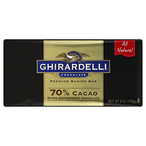 0798235669986 - GHIRARDELLI 70 PERCENT CACAO EXTRA BITTERSWEET BAKING BAR, 4 OUNCE -- 12 PER CASE.