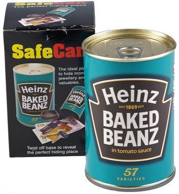 0798256014734 - SAFE CAN HEINZ BAKED BEANS SECRET HOME SECURITY HIDE AWAY VALUABLES & MONEY GIFT BY STERLING LOCKS LTD