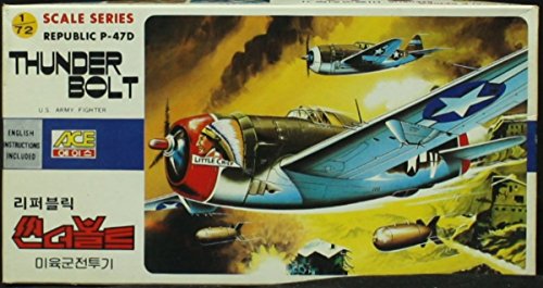 0798277024996 - ACE 1:72 REPUBLIC P-47D THUNDERBOLT U.S. ARMY FIGHTER MODEL KIT #7