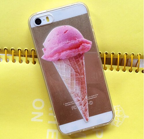 0798295509918 - SHARK®RAINBOW ICE-CREAM CASE CRYSTAL CLEAR COVER FOR IPHONE 6(4.7-INCH)-PINK
