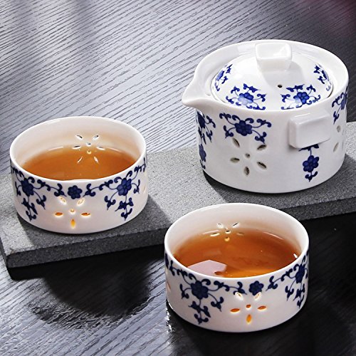 0798304128673 - TEA SETS TEAPOT TEA CUP CHINESE BLUE AND WHITE CERAMIC TEA SET