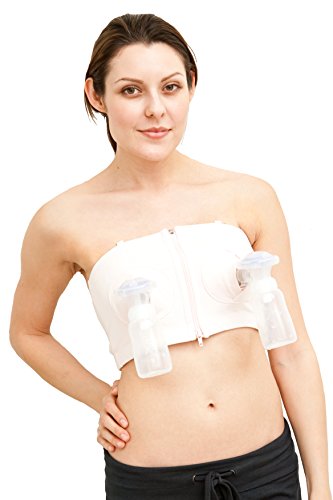 0798304219241 - SIMPLE WISHES D LITE HANDS FREE BREASTPUMP BRA, SOFT PINK, X-SMALL TO LARGE