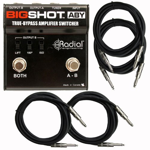 0798304231199 - RADIAL BIGSHOT ABY PASSIVE AMP SWITCHER/SELECTOR WITH CABLES BUNDLE