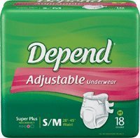 0798347912734 - DEPEND REFASTENABLE PROTECTIVE UNDERWEAR,S/M,18/BG BY KIMBERLY-CLARK