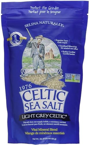 0798411139708 - LIGHT GREY CELTIC SEA SALT 1 POUND RESEALABLE BAG – ADDITIVE-FREE, DELICIOUS SEA SALT, PERFECT FOR COOKING, BAKING AND MORE - GLUTEN-FREE, NON-GMO VERIFIED, KOSHER AND PALEO-FRIENDLY
