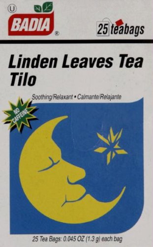 0798527050195 - BADIA LINDEN LEAVES TEA -- 25 TEA BAGS