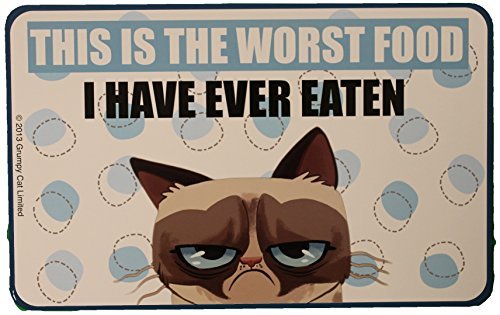 0798527089225 - GRUMPY CAT OFFICIALLY LICENSED PET FOOD MAT OR DECORATIVE PLACE MAT THE WORST FOOD I HAVE EVER EATEN BY GANZ