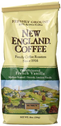 0798527165899 - NEW ENGLAND COFFEE FRENCH VANILLA, DECAFFEINATED, 10 OUNCE