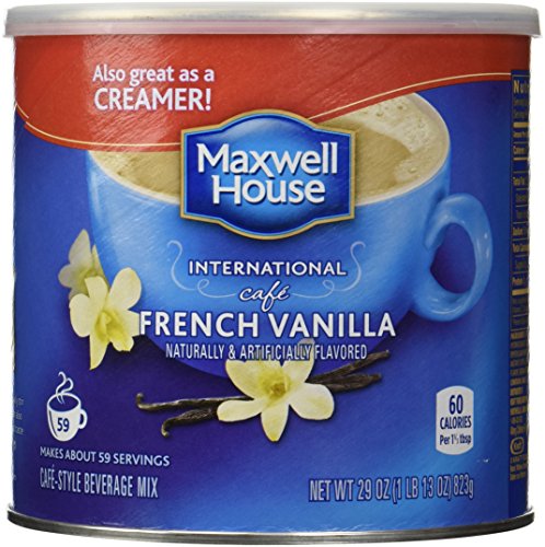 0798527191911 - MAXWELL HOUSE INTERNATIONAL COFFEE FRENCH VANILLA CAFE, 29 OUNCE CANS