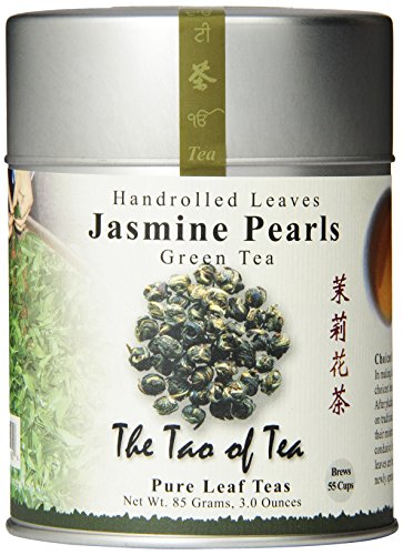 0798527388878 - THE TAO OF TEA, HANDROLLED JASMINE PEARLS GREEN TEA, LOOSE LEAF, 3 OUNCE TIN