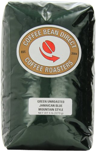 0798527496283 - GREEN UNROASTED JAMAICAN BLUE MOUNTAIN STYLE, WHOLE BEAN COFFEE, 5-POUND BAG