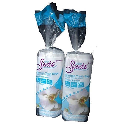 0798711265633 - COLOR SCENTS-VANILLA FLOWER SCENTED TRASH BAGS-HOLDS UP TO 4 GALLON, TWIST TIE-2 BAGS-TOTAL 140 TRASH BAGS