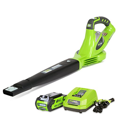 0798753213579 - GREENWORKS 24252 G-MAX 40V 150 MPH VARIABLE SPEED CORDLESS BLOWER, 2AH BATTERY AND CHARGER INCLUDED