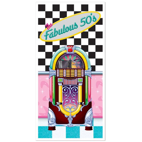 0798804188238 - THE FABULOUS 50'S DOOR COVER PARTY ACCESSORY (1 COUNT) (1/PKG)