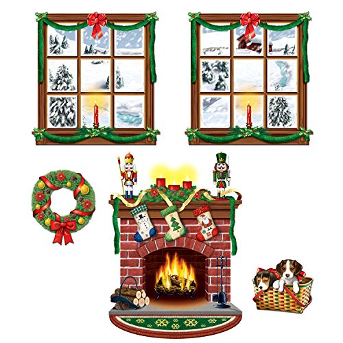 0798804260880 - BEISTLE 20213 PRINTED INDOOR CHRISTMAS DÉCOR PROPS, 15 TO 49, 5 PIECES IN PACKAGE