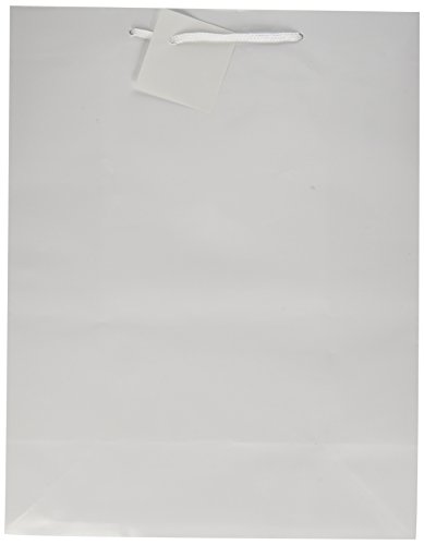 0798804495213 - LARGE WHITE GIFT BAGS (1 DOZEN) - BULK BY FUN EXPRESS