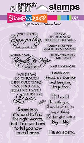 0798804555092 - STAMPENDOUS SSC1117 PERFECTLY CLEAR STAMP, SINCERE SENTIMENTS