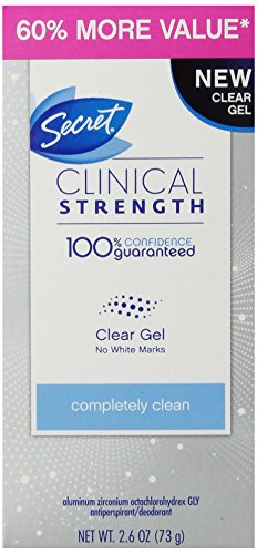 0798813013057 - SECRET CLINICAL STRENGTH CLEAR GEL WOMEN'S ANTIPERSPIRANT & DEODORANT COMPLETELY CLEAN SCENT 2.6 OUNCE