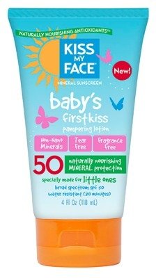0798813088758 - KISS MY FACE BABY'S FIRST KISS MINERAL LOTION SUNSCREEN SPF 50, TEAR-FREE SUNBLOCK FOR KIDS, 4 OUNCE