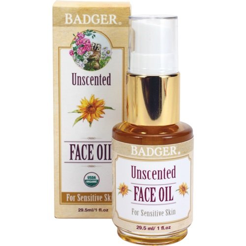 0798813461292 - BADGER UNSCENTED FACE OIL 1OZ- CERTIFIED ORGANIC