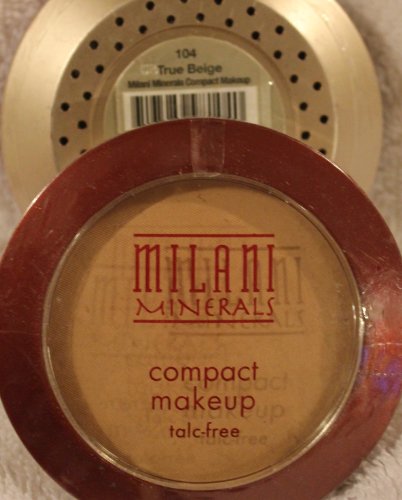 0798813672865 - MILANI MINERAL POWDER COMPACT MAKEUP #104 TRUE BEIGE BY MILANI