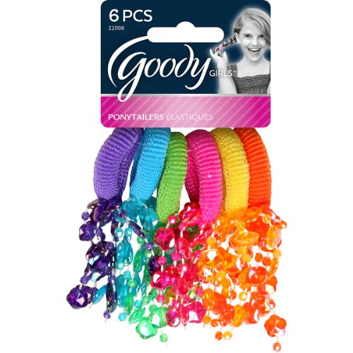 0798813917638 - GOODY STYLING ESSENTIALS GIRLS TERRY O'S, FIRECRACKER, 6 COUNT