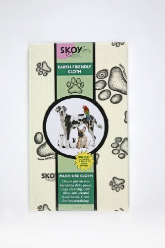 0798837434913 - SKOY CLOTH LARGE WITH PAW PRINT, 2-PACK BY SKOY