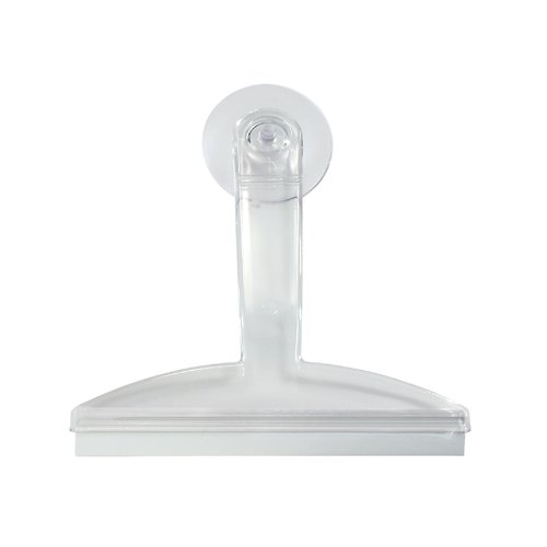 0798837576040 - 8 CLEAR PLASTIC SUCTION SQUEEGEE SHOWER WINDOW CLEANER