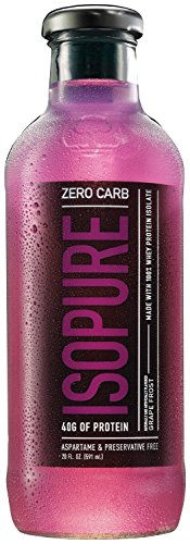 0798928463051 - NATURE'S BEST ISOPURE READY-TO-DRINK, GRAPE (ZERO CARB), 20-OUNCE/12 BOTTLES