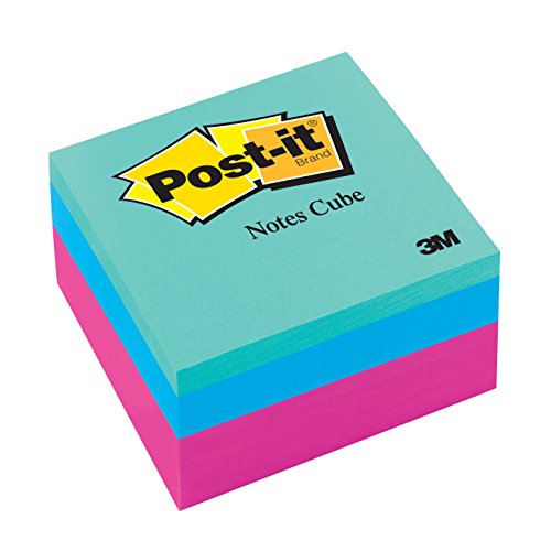 0799198093092 - POST-IT NOTES CUBE, 3 IN X 3 IN, PINK WAVE, 400 SHEETS/CUBE (2053-AU)