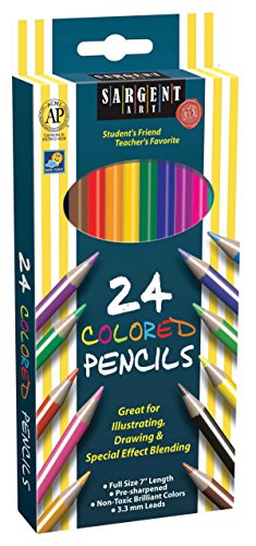 0799198535455 - SARGENT ART 22-7224 24-COUNT ASSORTED COLORED PENCILS BY SARGENT ART