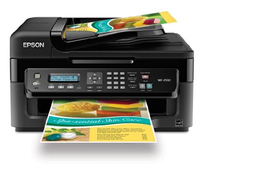0799198554166 - EPSON WORKFORCE WF-2530 WIRELESS ALL-IN-ONE COLOR INKJET PRINTER, COPIER, SCANNER, ADF, FAX. PRINTS FROM TABLET/SMARTPHONE. AIRPRINT COMPATIBLE (C11CC37201)