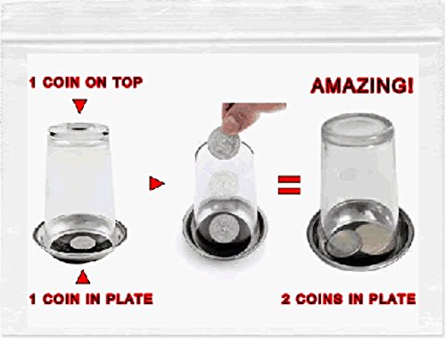 0799205686255 - EASY MAGIC TRICK: BUY AMAZING GREATEST CLOSE UP COIN ILLUSION KIT. KIDS BEGINNERS 2016 BOYS & GIRLS 8+. WITH HOW TO DO VIDEO LINK. BEST MAGICIAN SET.