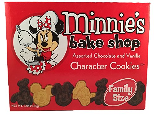 0799209303363 - DISNEY PARKS DISNEYLAND MINNIE'S BAKE SHOP ASSORTED CHOCOLATE AND VANILLA CHARACTER COOKIES 7 OUNCES