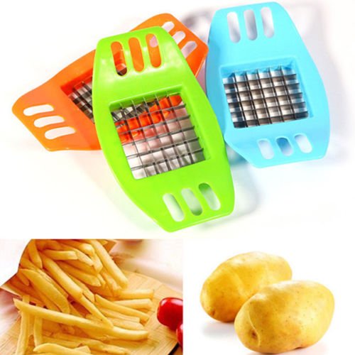 0799234255200 - STAINLESS STEEL POTATOES CUTTER CUT INTO STRIPS FRENCH FRIES KITCHEN GADGETS HOT