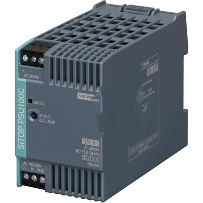 0799360093110 - SIEMENS 6EP13325BA10 , POWER SUPPLY; AC-DC; 24V@4A; 85-264V IN; ENCLOSED; DIN RAIL MOUNT; SITOP POWER SERIES