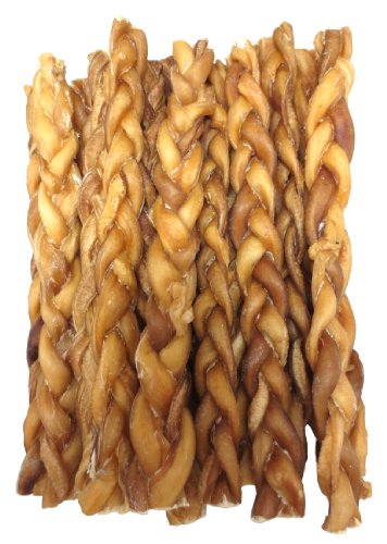 0799422962187 - BEST PET 15-PACK BRAIDED BULLY CHEW STICKS FOR PETS, 12-INCH