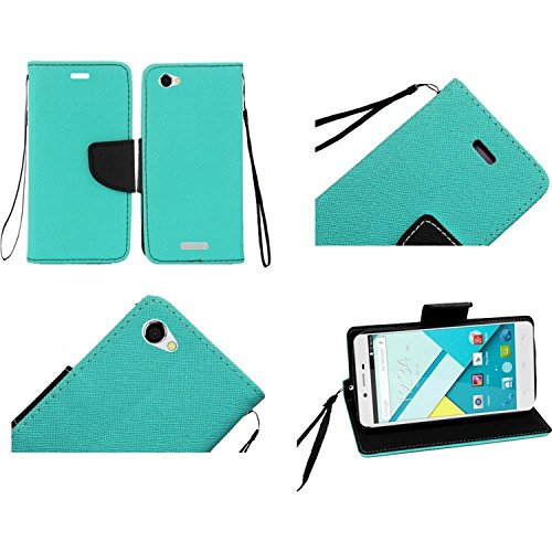 0799430878180 - BLU STUDIO ENERGY CASE, HRWIRELESS STAND FOLIO FLIP LEATHER WALLET FLAP POUCH CASE COVER COMPATIBLE WITH BLU STUDIO ENERGY, TEAL